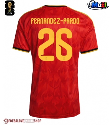 Belgie Matias Fernandez-Pardo #26 Domácí Dres MS 2026 Krátkým Rukávem